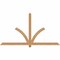 Ekena Millwork Redmond Smooth Timber Gable Bracket, Western Red Cedar, 84"W x 45"H x 1 1/2"D x 3 1/2"F, 13/12 Pitch GBW084X45X0204RED00SWR - alternate 1